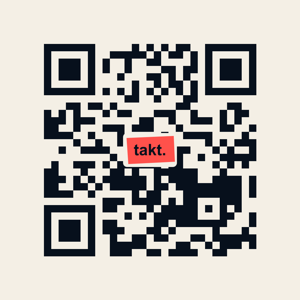 QR-Code zur takt. App im App Store